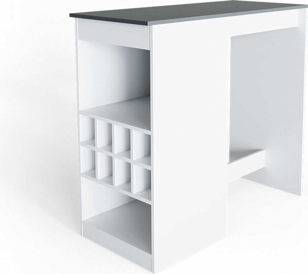 Bartisch Vicco Ross Weiß/Anthrazit 115 x 50 cm, Model 30469 Produktbild 