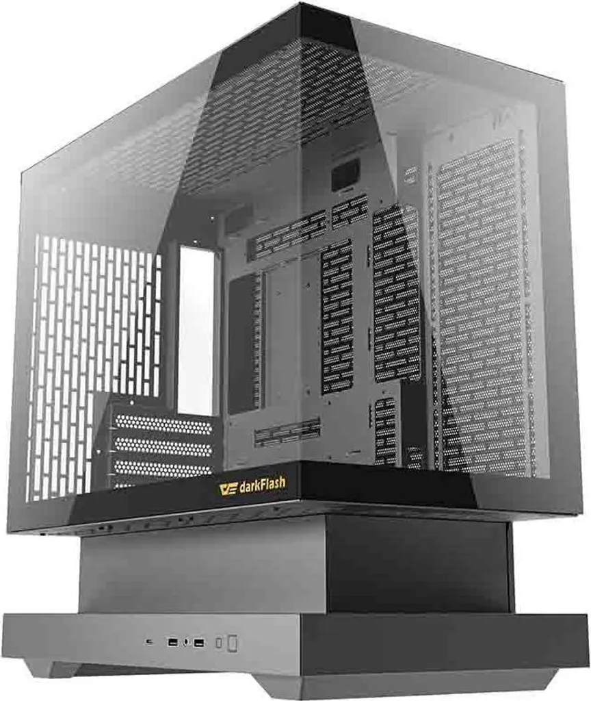 Boîtier Ordinateur Gamer darkFlash F1 Black Idéal pour Setup Gaming