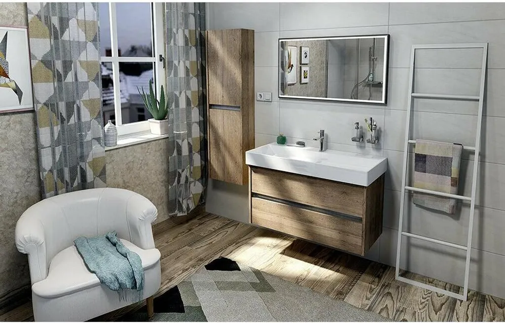 Portasciugamani Design SKA 42x170 cm Bianco Opaco | Arredo Bagno Loft