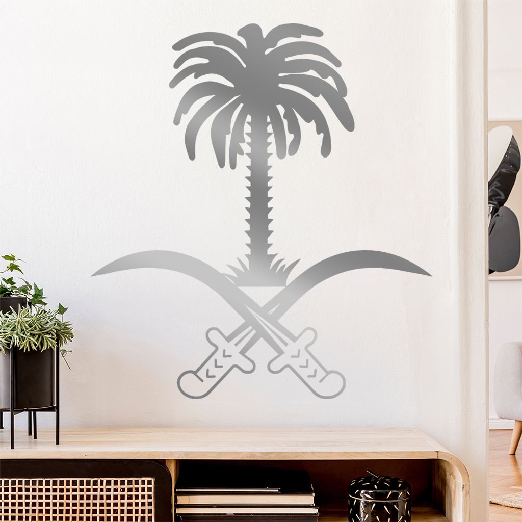 Saudi Arabien Wappen Wandtattoo Wandaufkleber Wall Sticker - Dekoration, Küche, Wohnzimmer, Schlafzimmer, Badezimmer