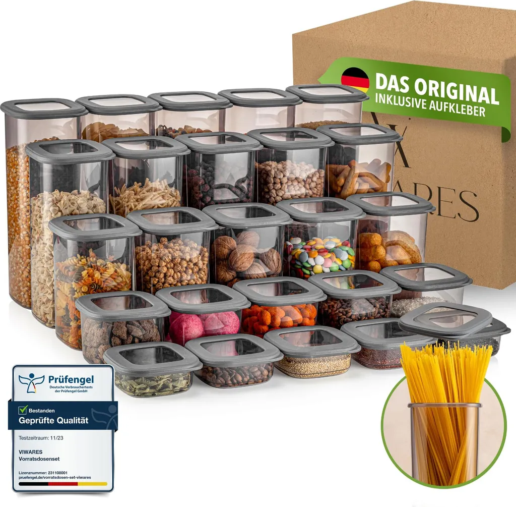 Contenitori per Alimenti Viware 25 Pezzi: Plastica Sicura senza BPA