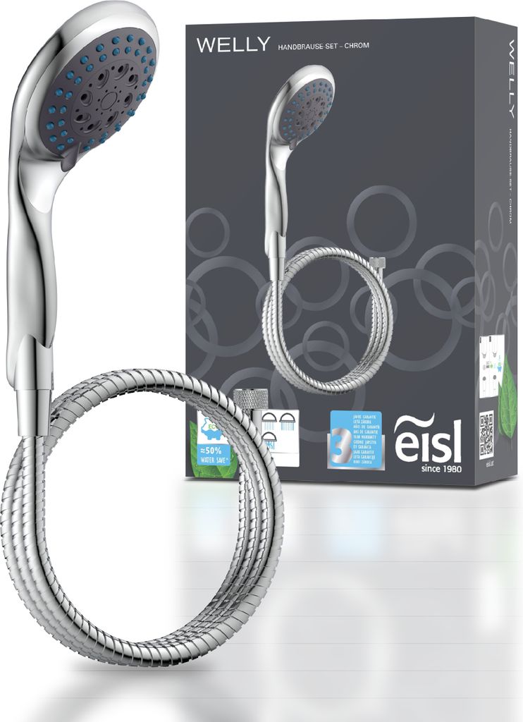 WELLY Handbrause-Set, Chrom