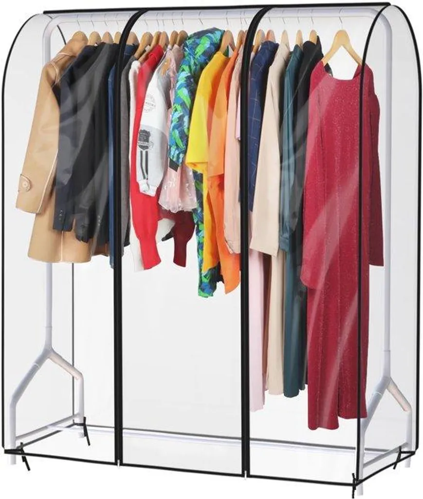 Housse de protection pour cintre 1,20 m transparente 127 x 50 cm