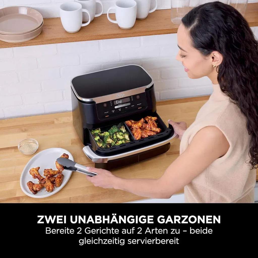 Friteuse sans huile Ninja AF550EU à double compartiment 2470W - 9