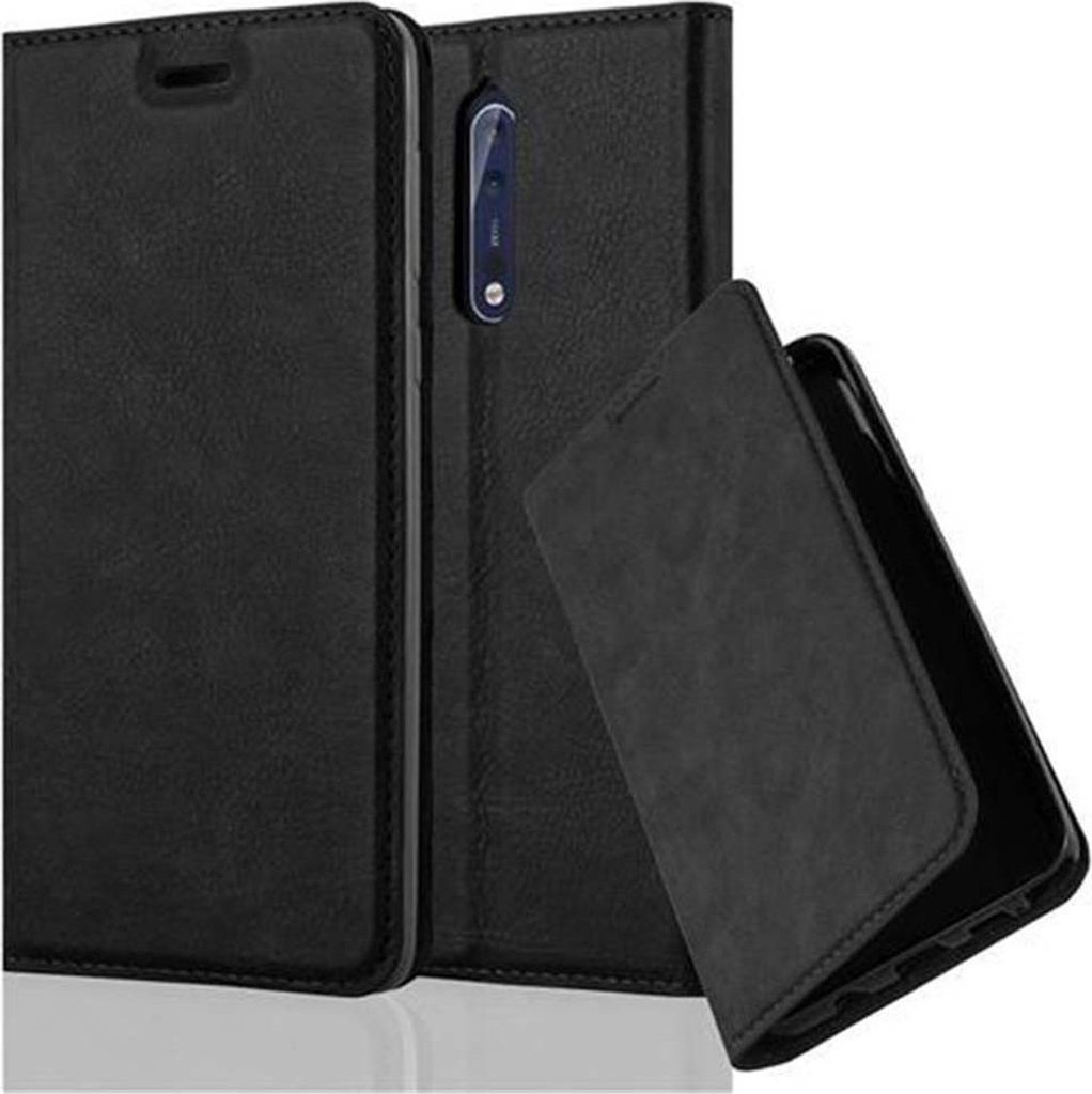 Cadorabo Custodia Libro per Nokia 8 2017 in CLASSY ARGENTO con Vani di