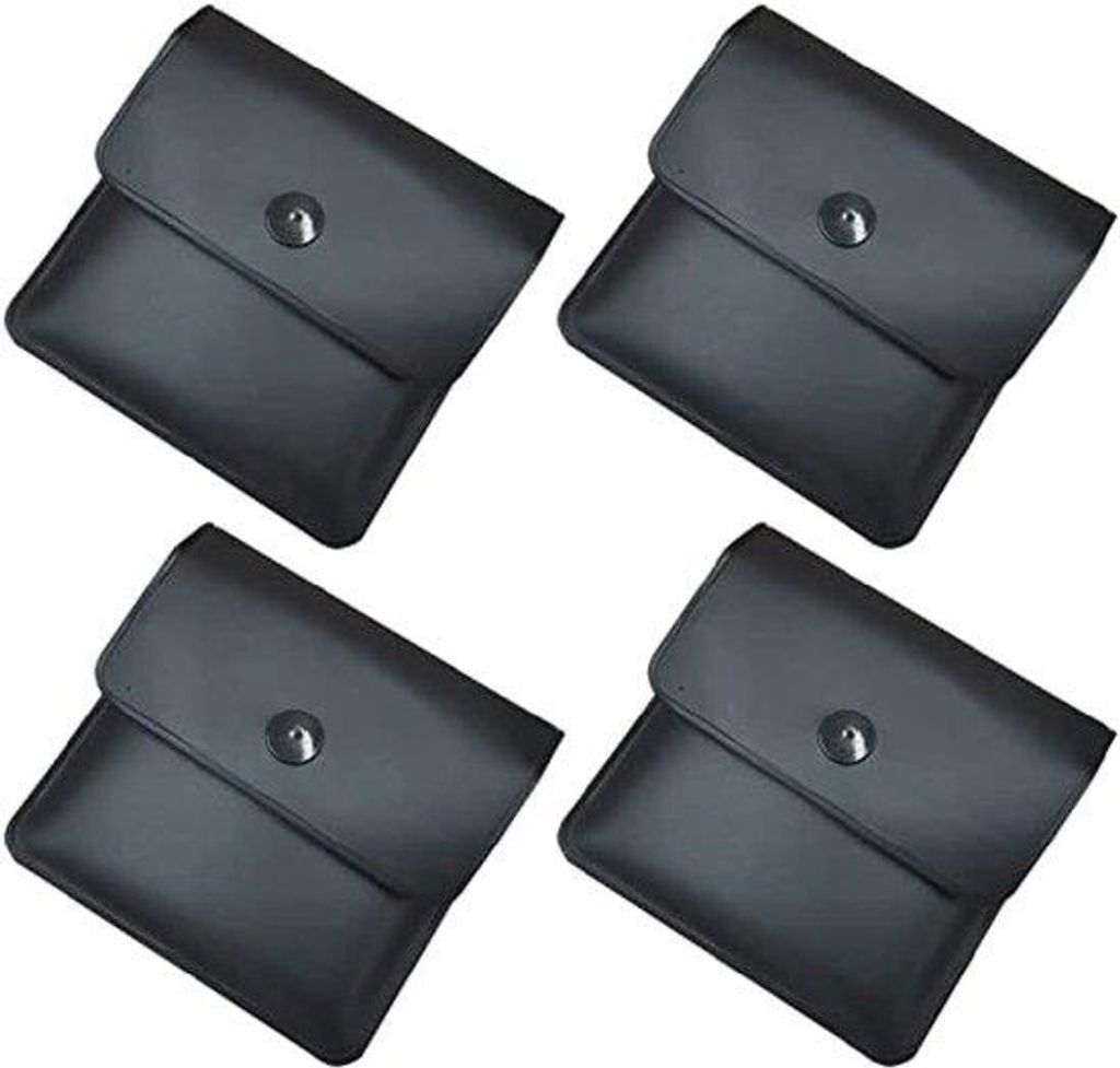 Reisbare Asbakset, 4 stuks, PVC, brandvertragend, geurloos, herbruikbaar