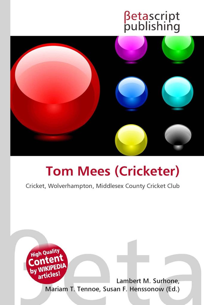 Tom Mees (Cricketer)