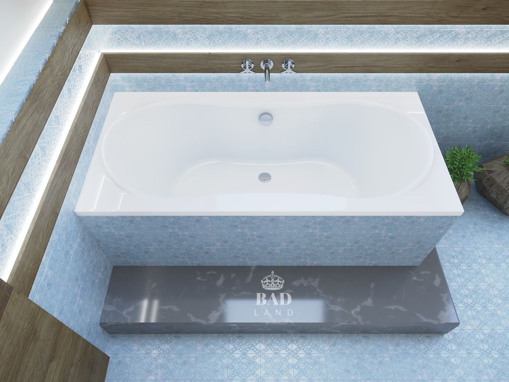 Wanna Akrylowa Zestaw 4w1 Prostokątna 170x80 Biała + Zdjęcie produktu 