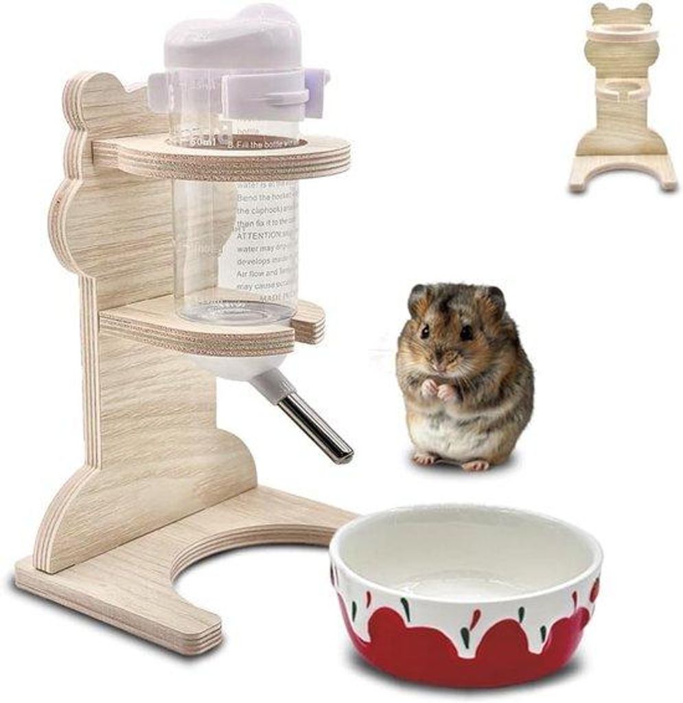 Hamster-Trinkflasche aus Kunststoff, 125 ml, Standard-Größe