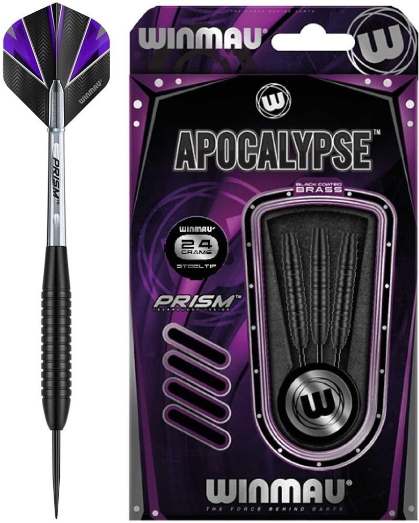 Winmau Darts Steeltip Brass 24g Schwarz - Professionelles Produktbild 