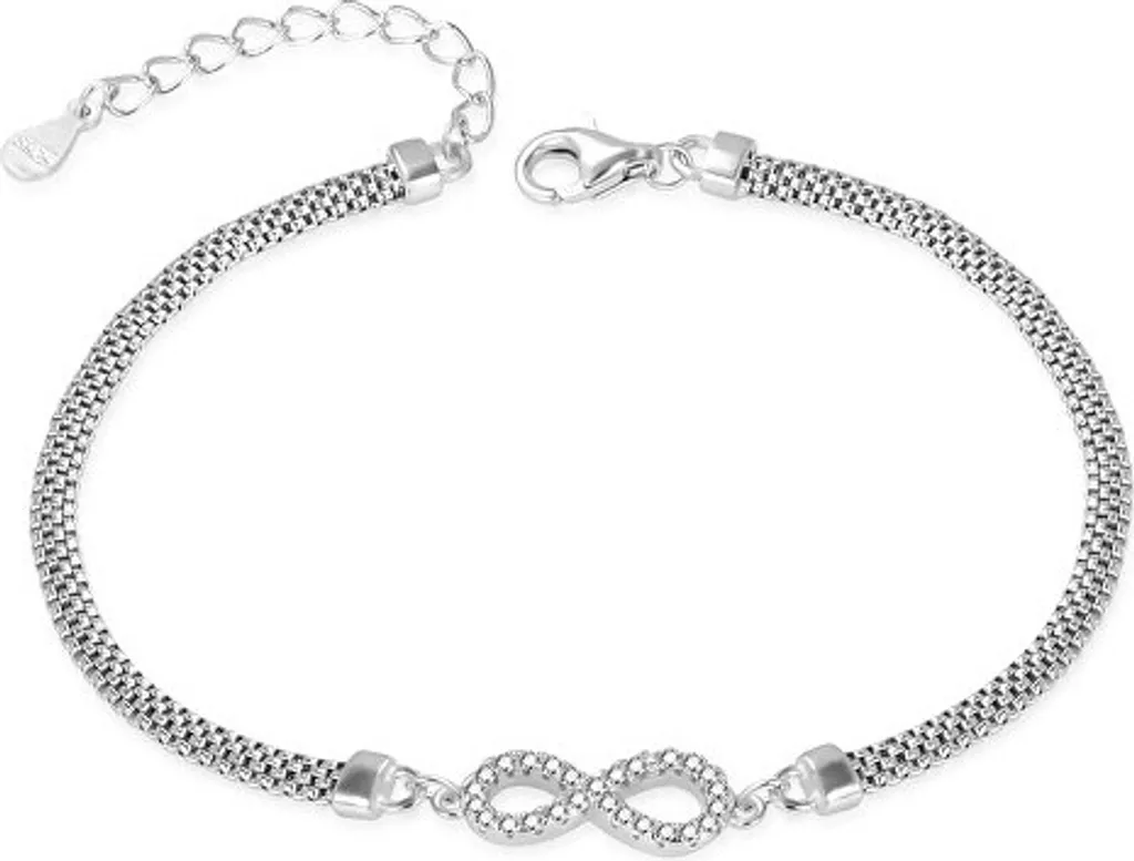 Bracelet en argent pour femme avec motif infini - Bijou mode raffiné