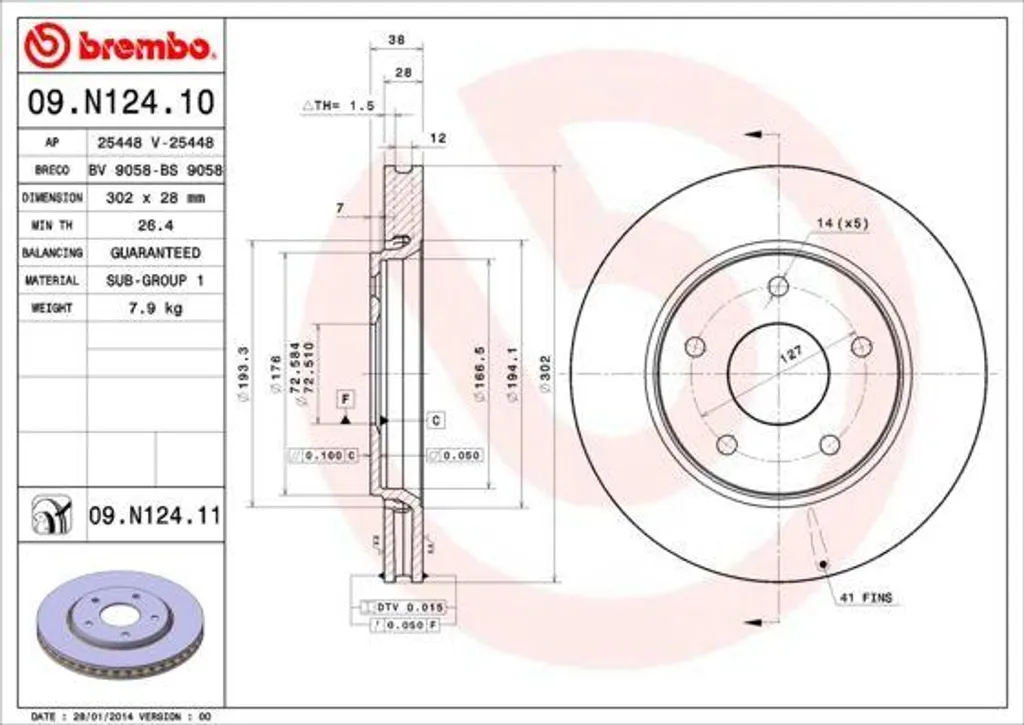 Éliminez les Vibrations au Freinage avec le Disque Brembo 09.N124.11