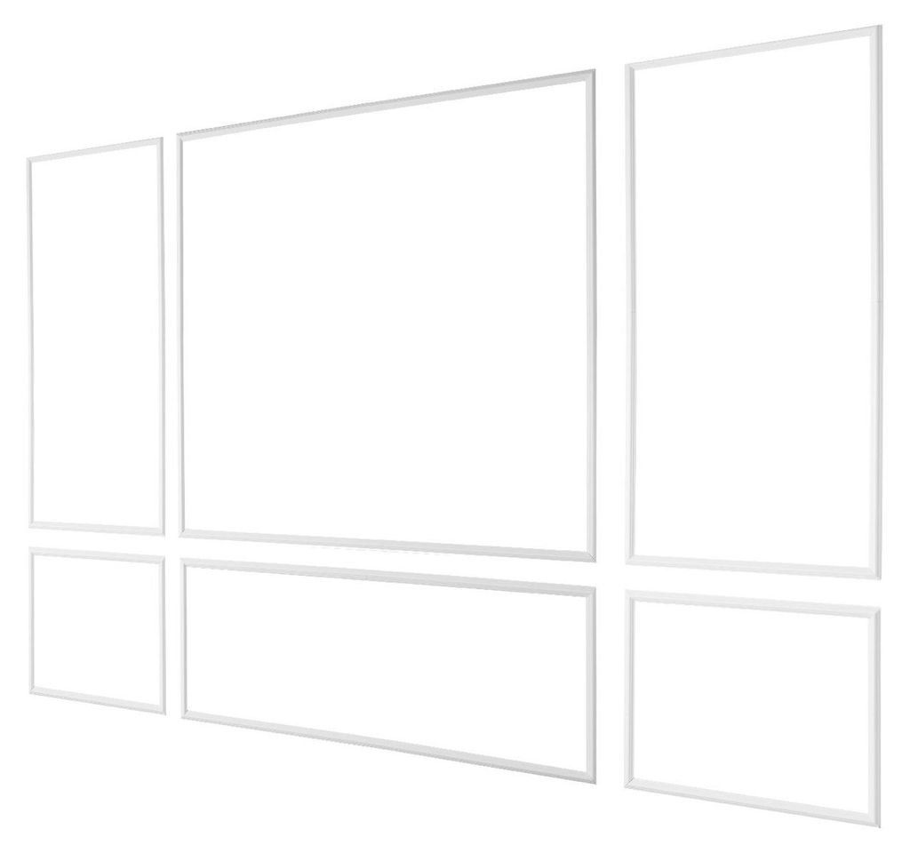 Lot de 3 moulures murales, kit de panneaux lambrissés, Image du produit 