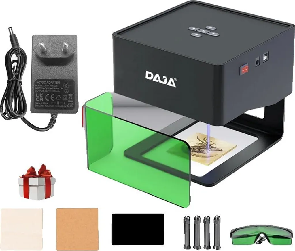 Graveur Laser DJ6 80x80mm - Gravure Précise avec Connexion USB Bluetooth