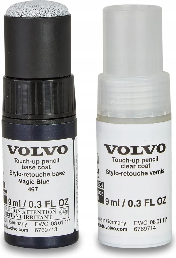 Effacer Rayures Carrosserie Volvo 467 Magic Blue - Stylo Original Neuf