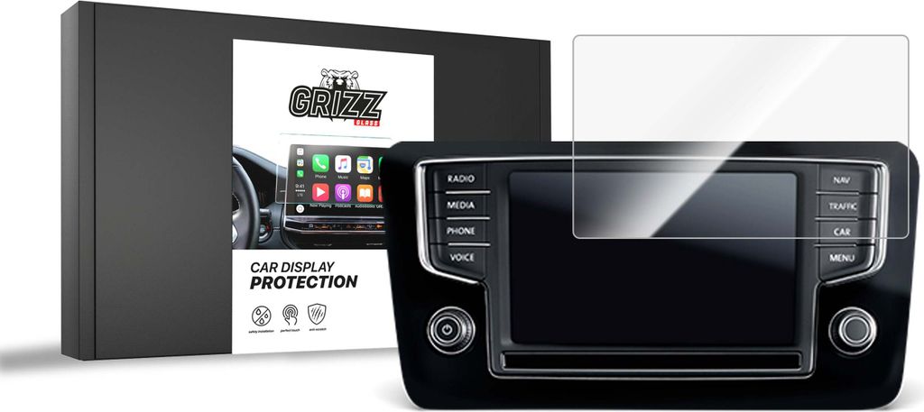 Keramische Autodisplayfolie für Volkswagen Golf 6 Discover Pro, Grizz Protector