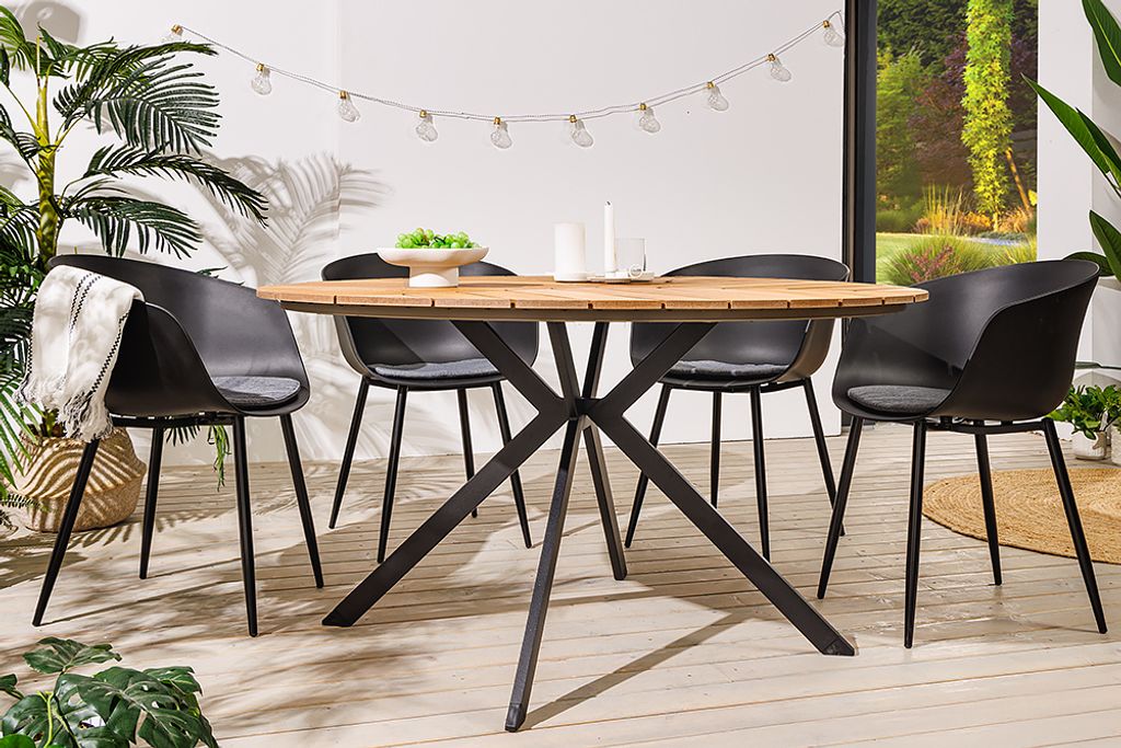 riess-ambiente Runder Outdoor Gartentisch DESIGNO 120cm