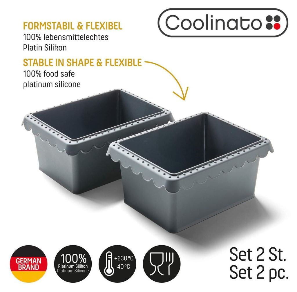 Coolinato Silikon Mini Brot- und Kuchenbackform 500g  Set Produktbild 