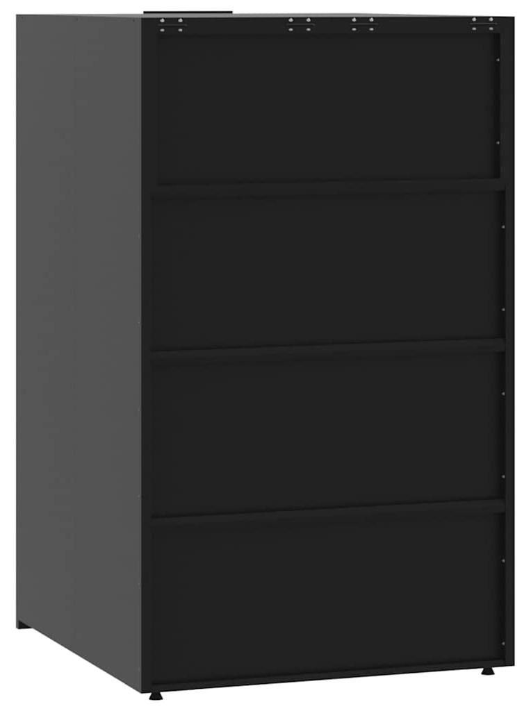 vidaXL Box na odpadky pro 1 odpadkový koš černý 69x79x117 Obrázek produktu 