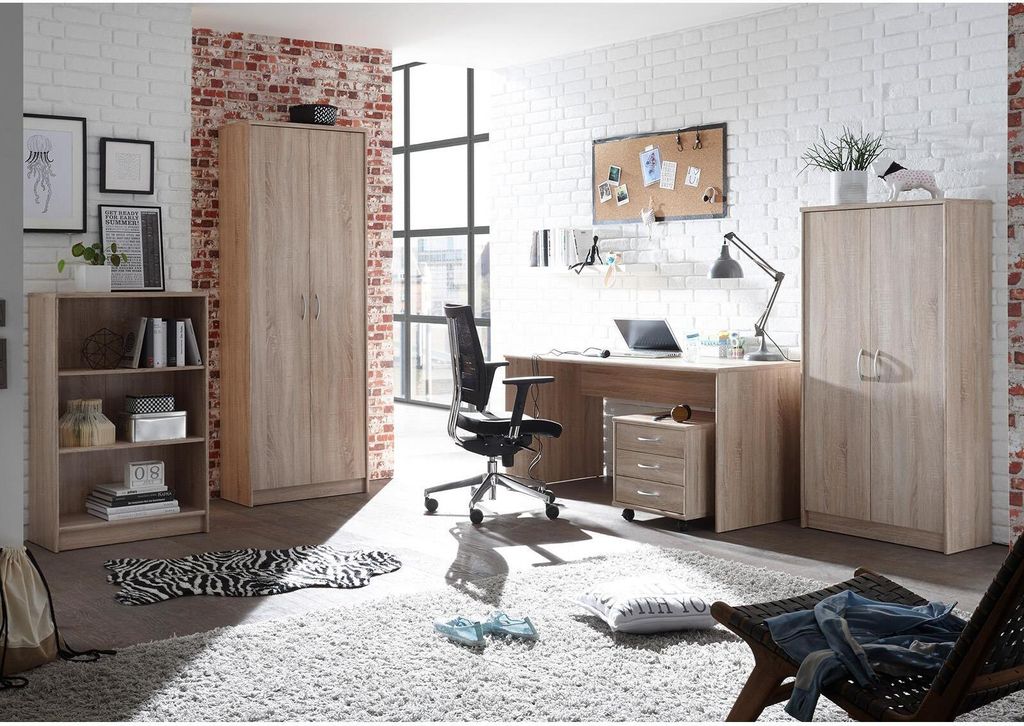 Büro-Set Büroprogramm Büroeinrichtung Büromöbel Bürokombi "Olli V" (5-teilig)