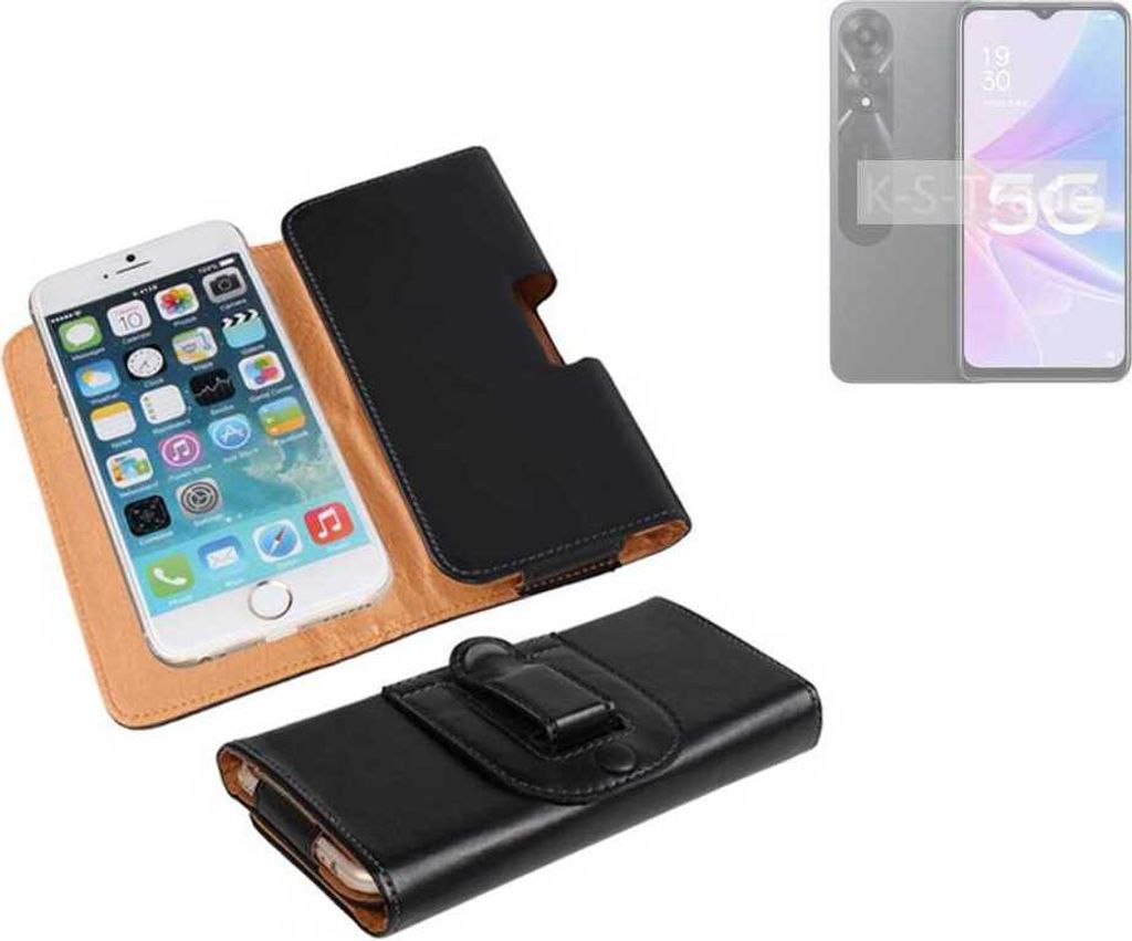 K-S-Trade Schützhülle Handyhülle kompatibel mit Oppo A1 Energy Edition 5G Holster Gürtel Tasche Schutzhülle Handy-Tasche Smartphone Case
