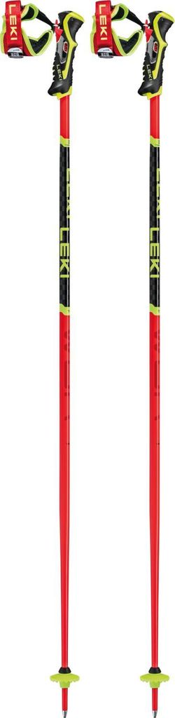 Leki WCR TBS SL 3D Skistöcke für Erwachsene Ski Alpin-Stöcke rot 115