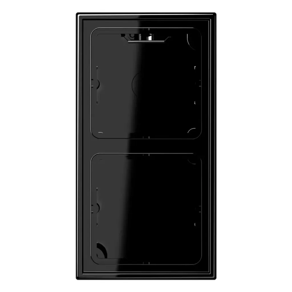 Prise de courant double Jung LS 582 A SW avec cadre finition Noir