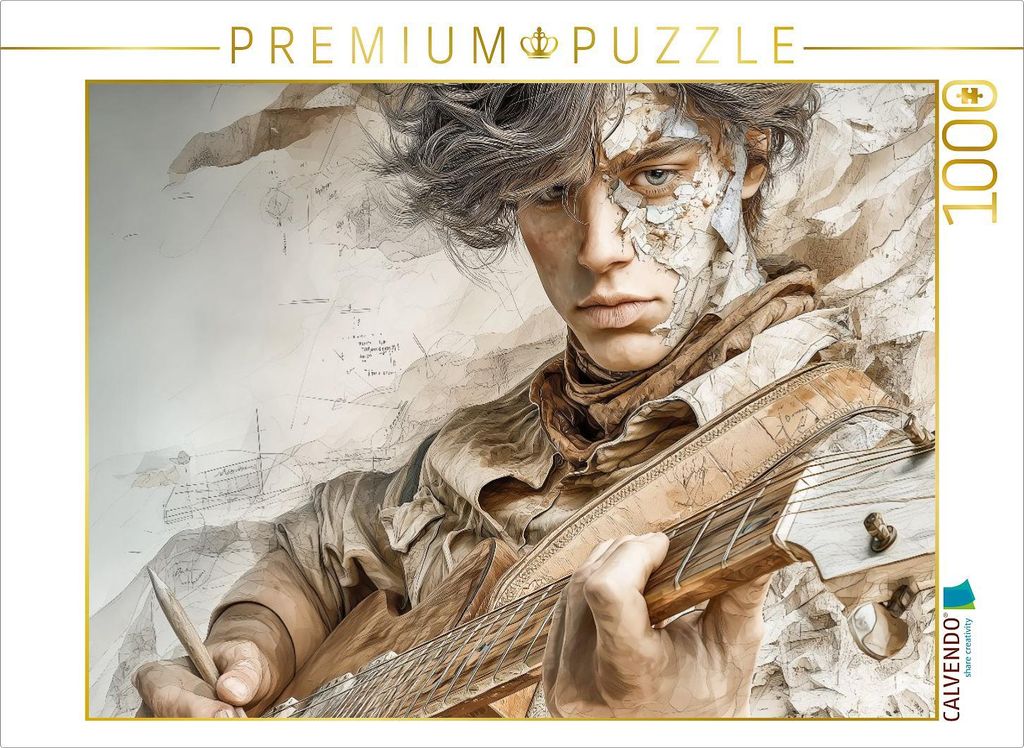 CALVENDO Puzzle Ein Motiv aus dem Kalender Herzschlag in Noten | 1000 Teile Lege-Größe 64x48cm Foto-Puzzle für glückliche Stunden