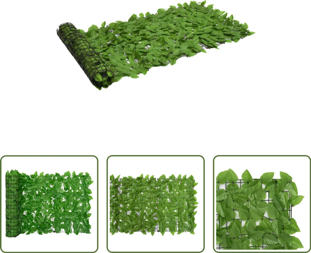 Frangivista Siepe Artificiale 200x75 cm | Protezione Balcone Verde