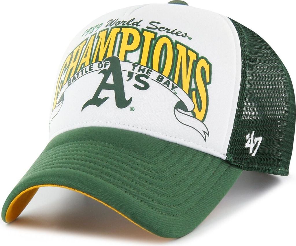 47 Brand Mesh Trucker Cap - FOAM CHAMP Oakland Athletics