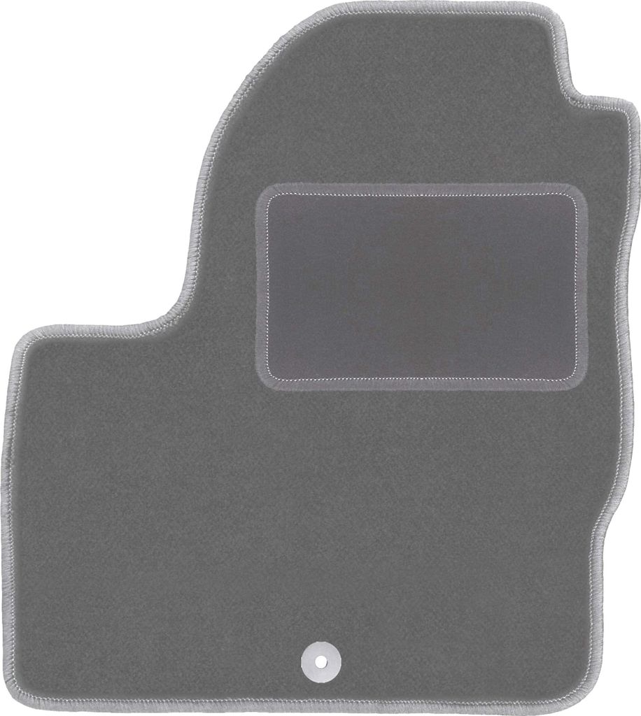 Fahrerfußmatte Velours graphit passend für Land Rover Freelander II (2006-2014, SUV) – mit Befestigungen – passgenau