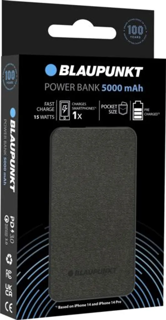 Batterie Externe Anti Panne Blaupunkt Chargeur Rapide pour Mobile