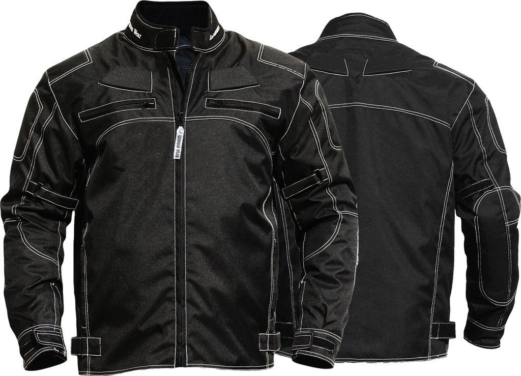 BiGXXL Motorradjacke textilien Kombi Jacke schwarz jacke Produktbild 