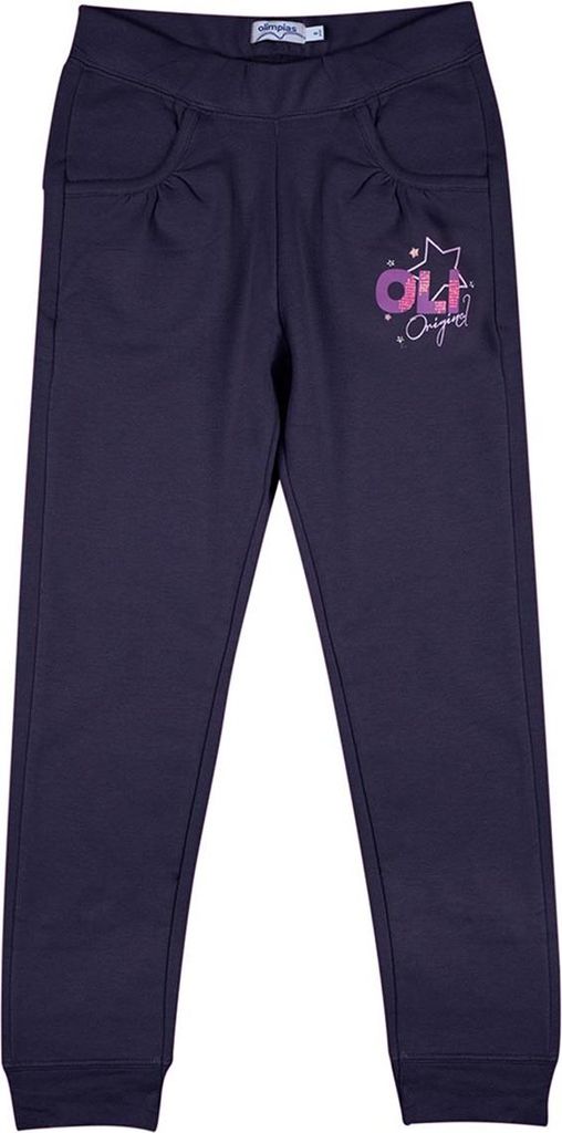 Marineblaue Olimpias-Jogginghose für Mädchen