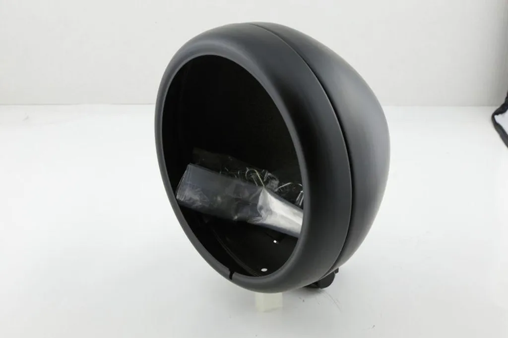 Boîtier Phare 5 3/4 HIGHSIDER Pro Pecos avec Fixation Basse Métal Noir