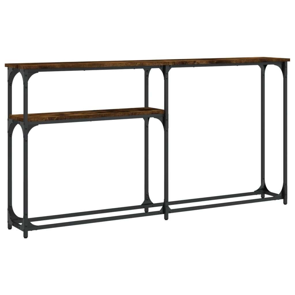 vidaXL Konzolový stolek Smoked Oak 145x22,5x75 cm výrobek Obrázek produktu 