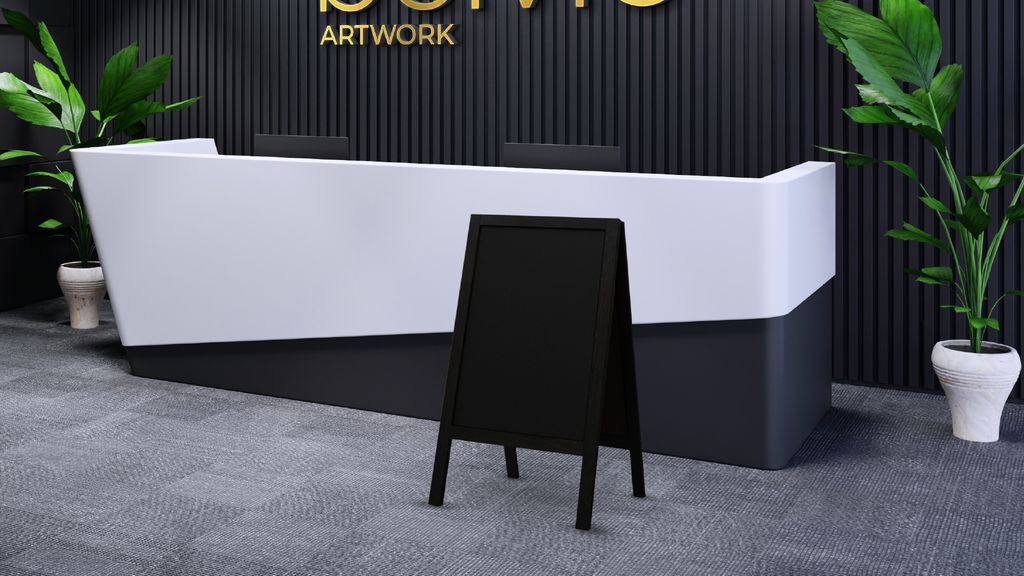 Reklamní áčko s křídovou tabulí 100x60 cm - voděodolné Obrázek produktu 10