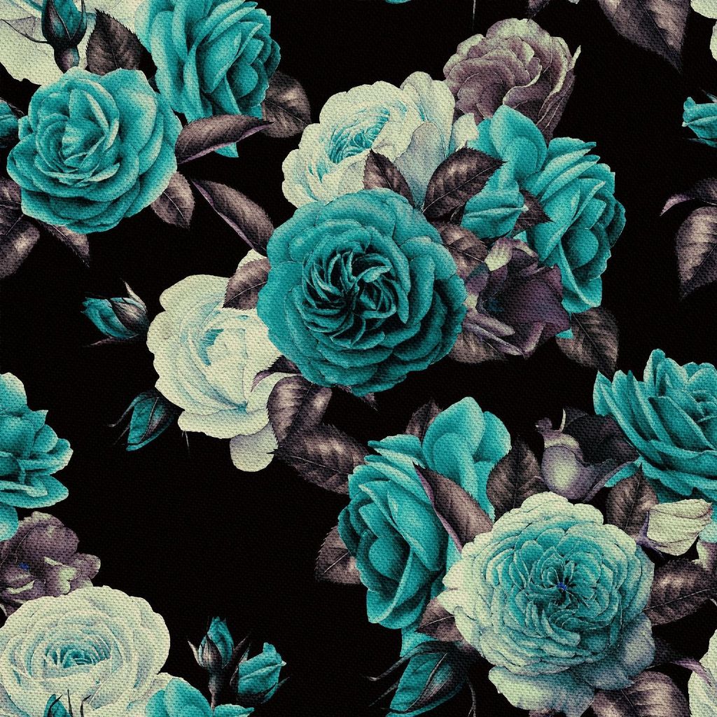OUTDOOR DEKOSTOFFE OXFORD - Motiv Rosen Aquarell 3