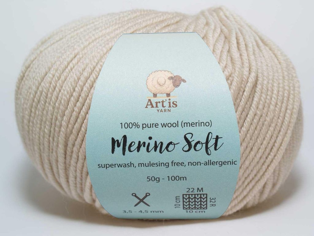 Merino Soft Art'is Yarn 100 % laine, sans mulesing et Image du produit 