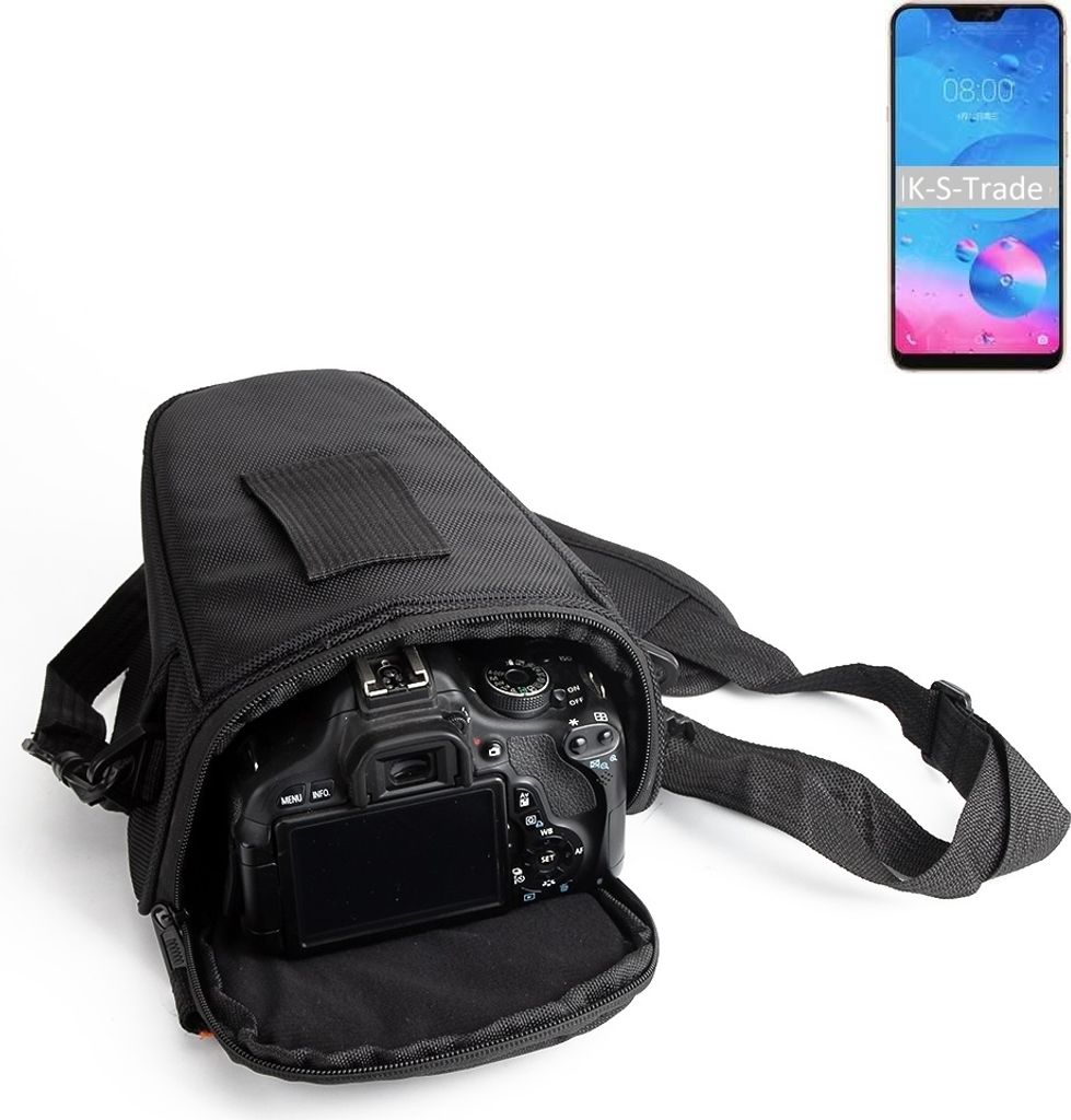 K-S-Trade Kameratasche Fototasche Schultertasche Umhängetasche kompatibel mit Nikon D3500 Colt für Systemkameras Schutzhülle bag Zubehörtasche