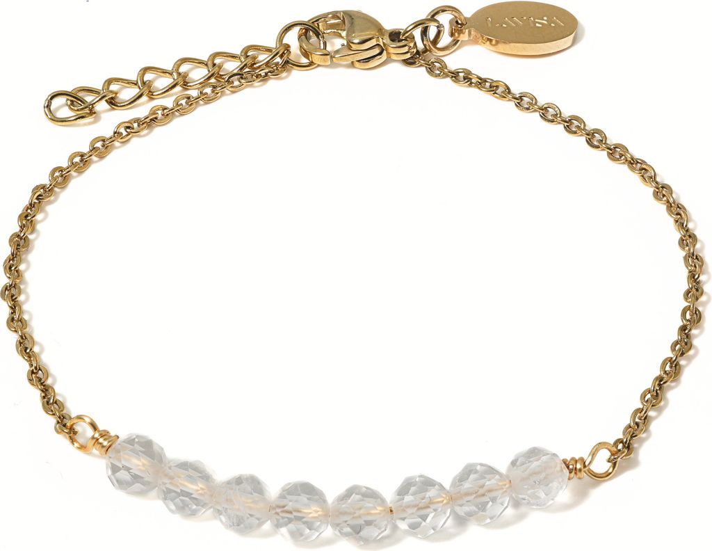 LAVISA 8 Perlen Edelstein Armband - 4mm Perlen - Echte Produktbild 