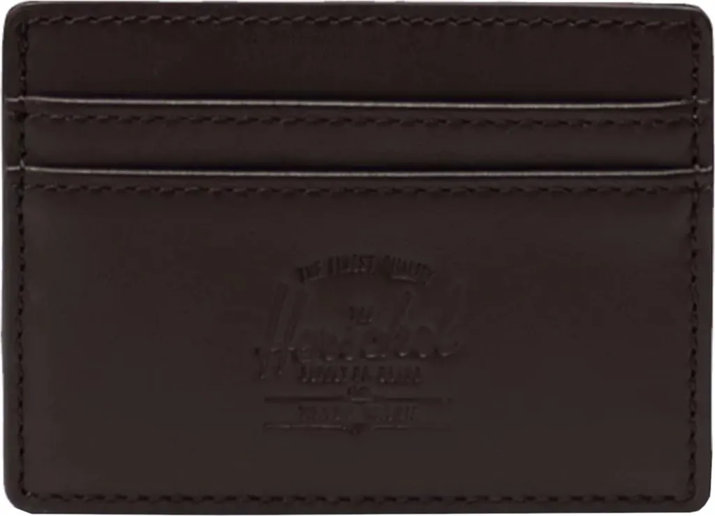 Herschel Portefeuille Charlie Leather RFID 1114604123 - Cuir Noir Premium