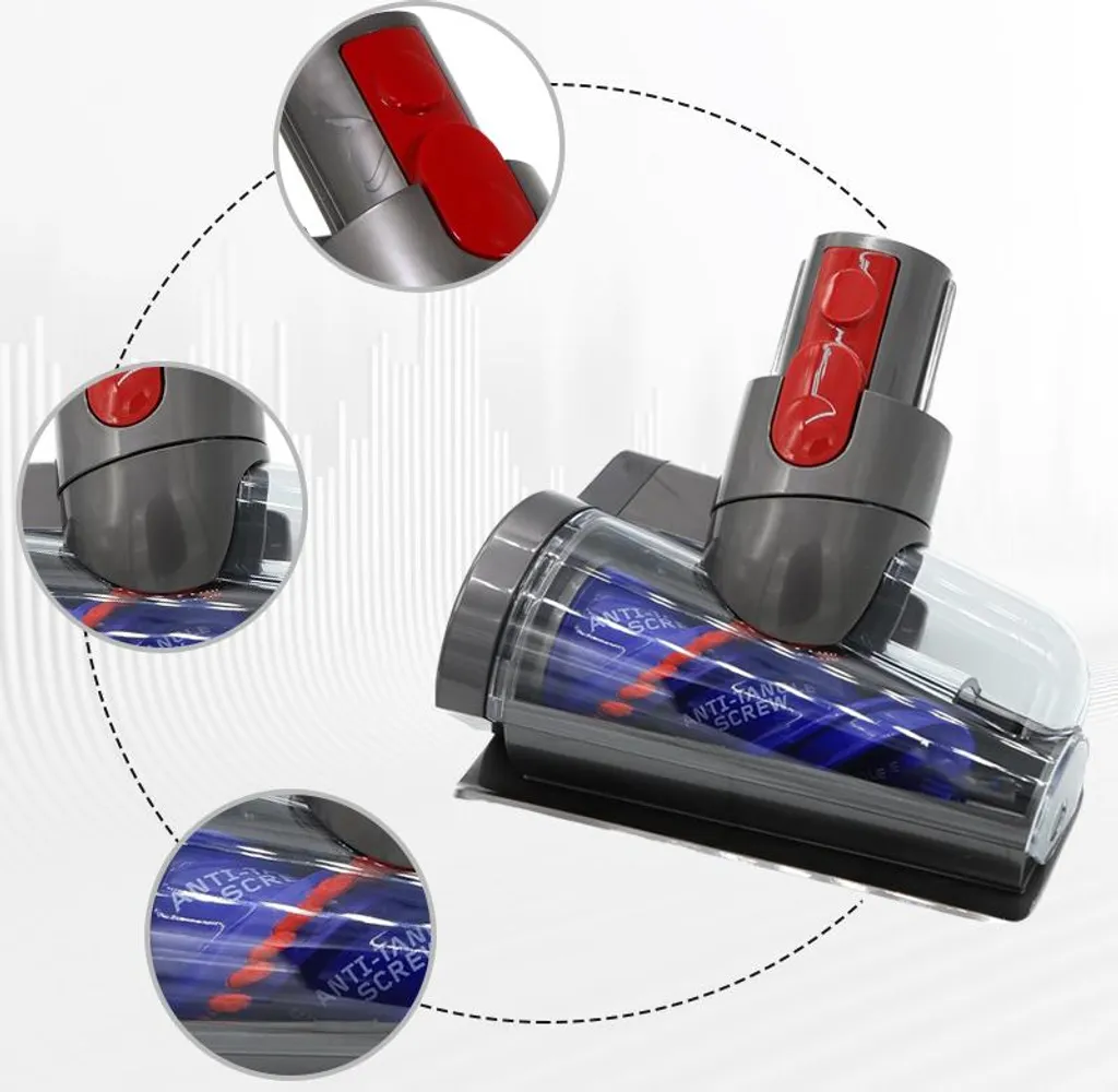 Buse mini à turbine pour Dyson V7 V8 V10 V11 idéal pour voiture et poils