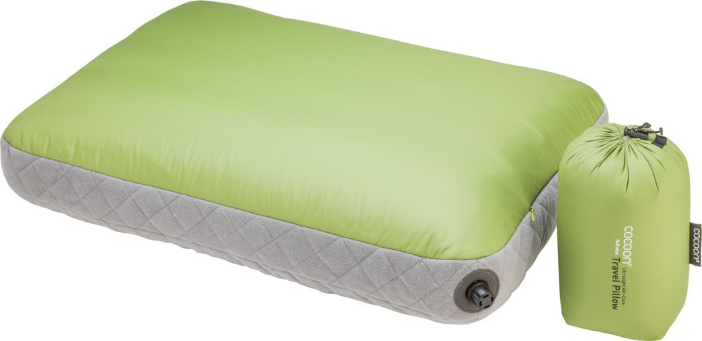 Cocoon Reisekissen Air-Core Pillow Ultralight (40 x 55cm) wasabi/grey
