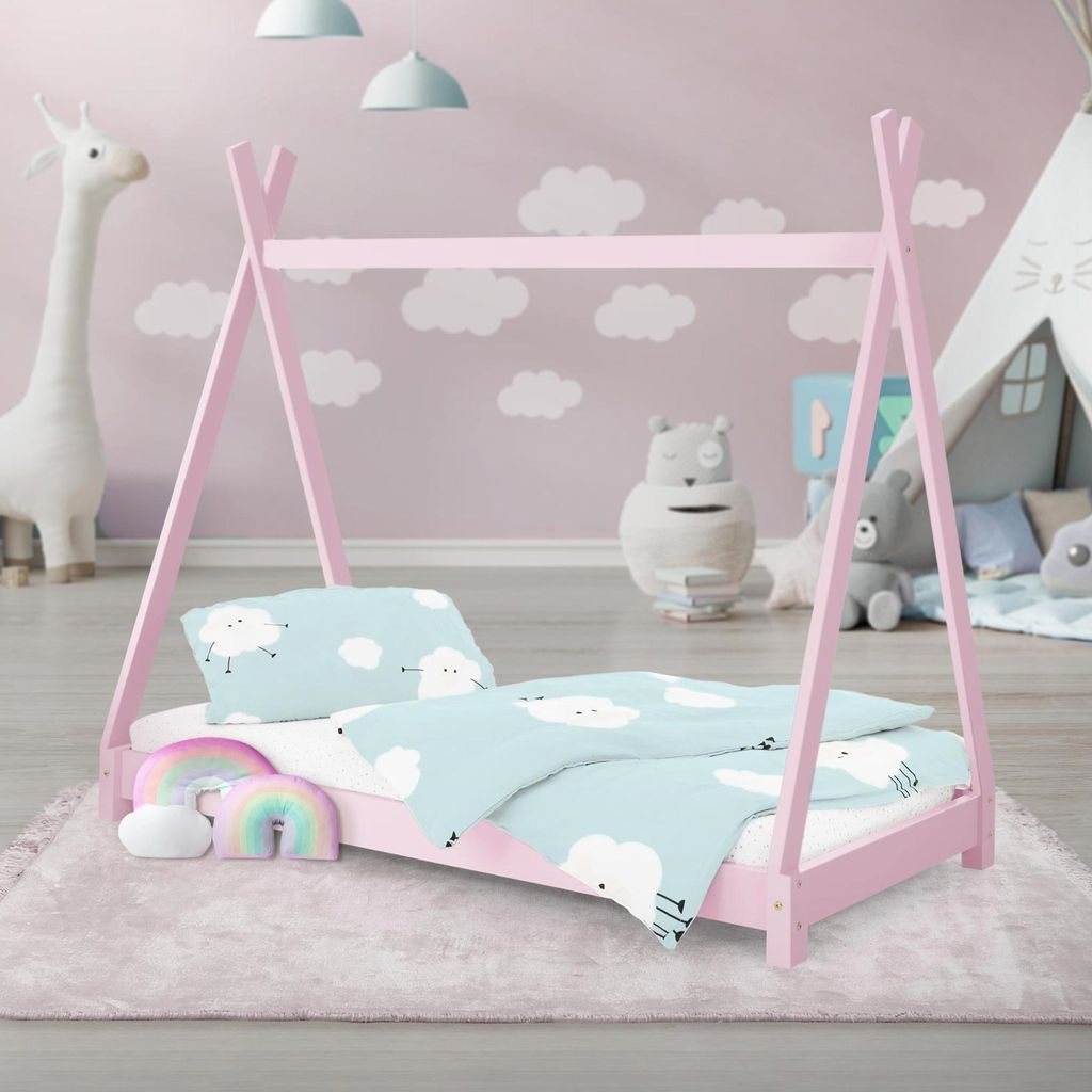 ML-Design dětská postel tipi 70x140 cm s roštovým rámem, Obrázek produktu