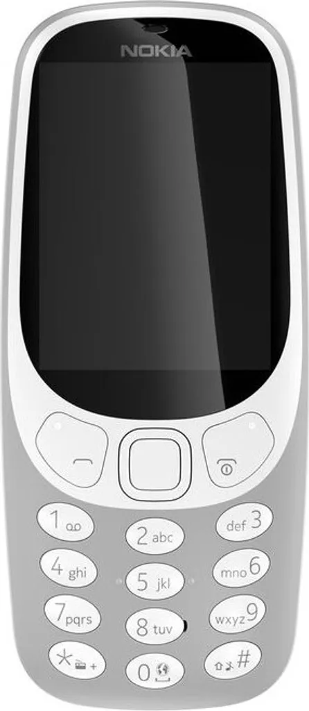 Téléphone Mobile Nokia 3310 à Touches avec Appareil Photo et Radio FM Gris