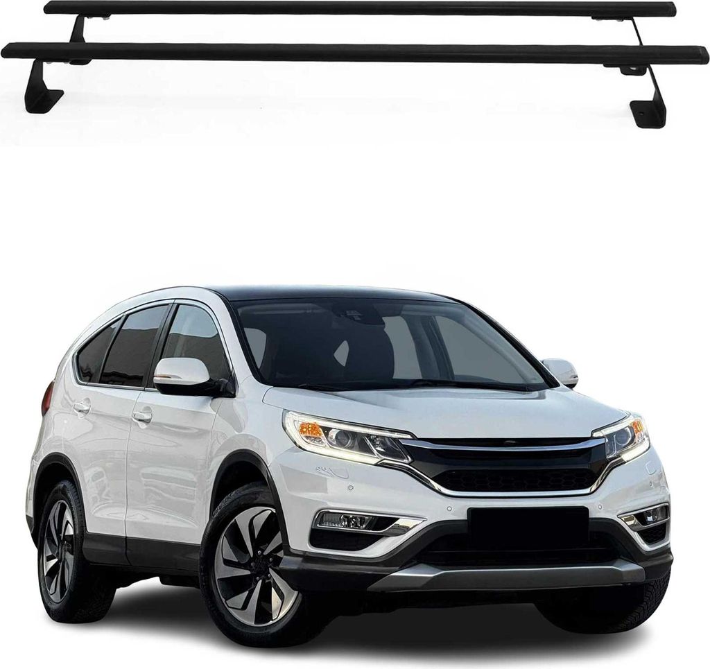 Dachträger Grundtäger für Honda CR-V mk4 2012-2016 75kg Stahl Schwarz 2 tlg