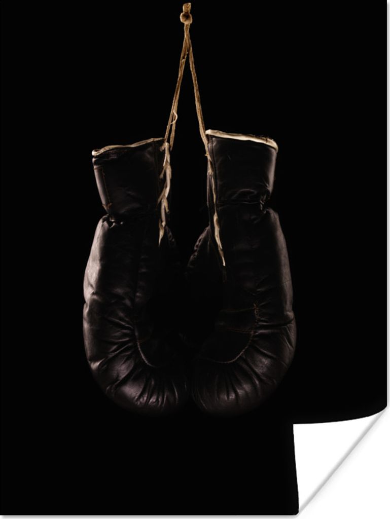 MuchoWow Poster Boxen - Schwarz - Seil 120x160 cm - Wandbilder