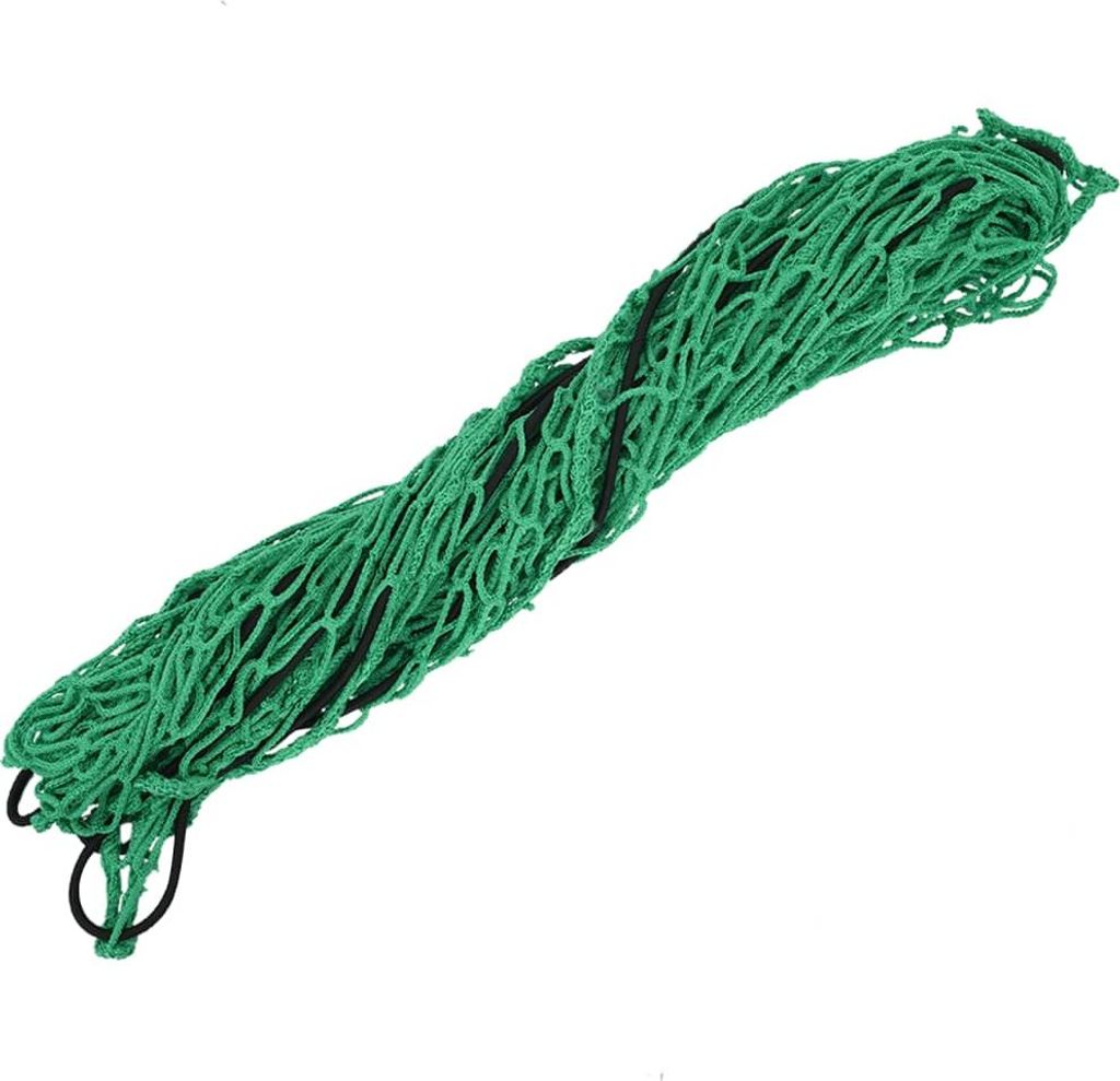 vidaXL Anhängernetz mit Gummiseil Grün 2,5x1,5 m PP