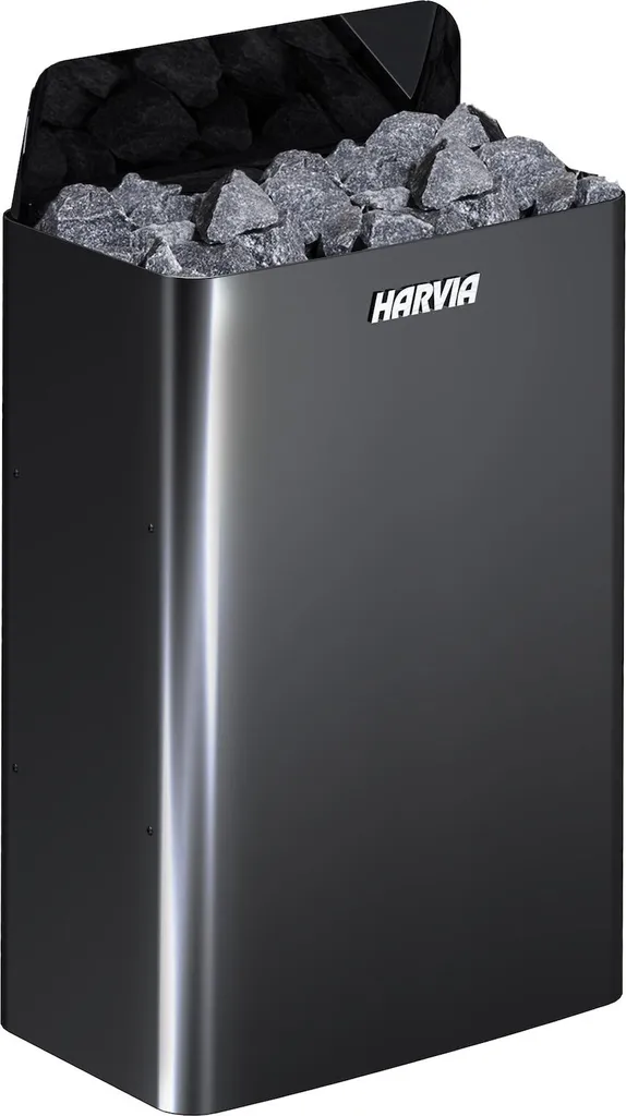 Poêle Harvia The Wall E 4.5 kW acier noir compact pour petit sauna